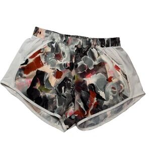 Under Armour Womens Small Heatgear Loose Running Abstract Water Colorful Shorts‎